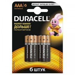 Батарейка Duracell LR03-6BL BASIC MN2400 5000394107472