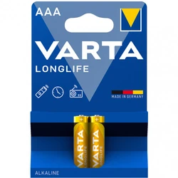 Батарейка VARTA Longlife Micro 1.5V - LR03/ AAA (2 шт) LR03 AAA Longlife Micro (2 шт)
