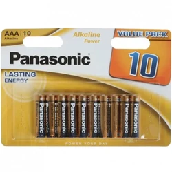 Батарейка Panasonic AAA в блоке 10шт. LR03APB/10BW/LR03REB/10B