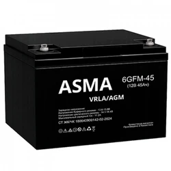 Сменные аккумуляторы АКБ для ИБП Asma 6GFM-45 12 В