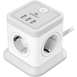 Сетевой фильтр Cablexpert TWR-4-U3-W-3