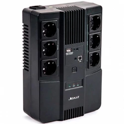 Источник бесперебойного питания БАСТИОН Skat-UPS 600 AI 8998 Линейно-интерактивные, Напольный (Tower), 600 ВА, 360 Вт