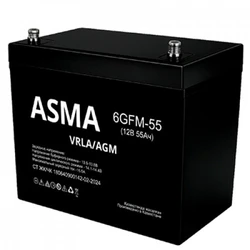 Сменные аккумуляторы АКБ для ИБП Asma 6GFM-55 12 В