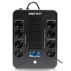 Источник бесперебойного питания Delta Battery UPS SAFE PRO LCD 1000 Линейно-интерактивные, Напольный (Tower), 1000 ВА, 600 Вт