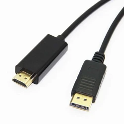 Кабель интерфейсный NO NAME DisplayPort(m) - HDMI(m) 1.8m (0001579) Display порт - HDMI