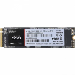 Внутренний накопитель Netac N930E Pro Series Retail NT01N930E-512G-E4X SSD (твердотельные), 512 ГБ, M.2, PCIe