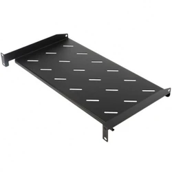 Полка для серверного шкафа Hyperline Полка угловая с перфорацией 19", 1U, ширина 440 мм, глубина 250 мм TAL3-1U-250-RAL9005