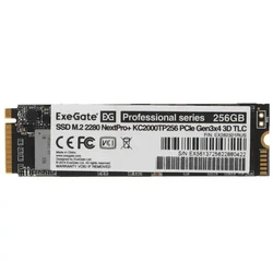 Внутренний накопитель ExeGate extPro+ KC2000TP256 EX282321RUS SSD (твердотельные), 256 ГБ, M.2, PCIe