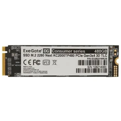 Жесткий диск ExeGate Next KC2000TP480 EX282316RUS SSD (твердотельные), 480 ГБ, M.2, PCIe