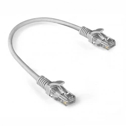 Патч-корд ExeGate UTP-RJ45-RJ45-5e-0,3M-LSZH-GY EX286375RUS