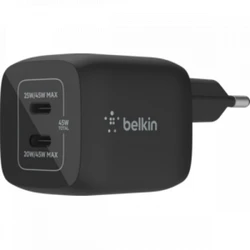Belkin Dual USB-C GaN Charger Black WCH011vfBK 45