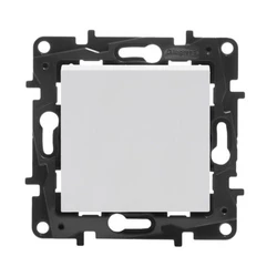 Legrand Переключатель одноклавишный крестовой Niloe Step 10А винт.клеммы Белый 863107