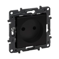 Розетка Legrand Розетка 2К Niloe Step 16А 250 В с з/ш винт. клеммы Чёрный 863519