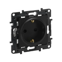 Розетка Legrand Розетка 2К+З Niloe Step 16А 250 В винт. клеммы Чёрный 863521