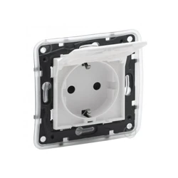 Розетка Legrand Розетка 2К+З Niloe Step 16А 250 В с з/ш с крышкой IP44 авт. клеммы Белый 863123