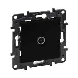 Сетевая розетка Legrand Розетка TV "звезда" Niloe Step Чёрный 863574