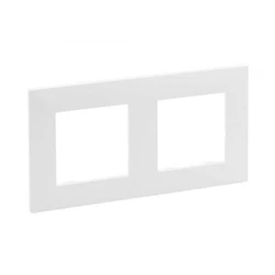 Аксессуар для кабельных сетей Legrand Рамка 2-постовая Niloe Step Белый 863192