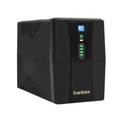 Источник бесперебойного питания ExeGate Power Back BNB-1000.LED.AVR.4C13 EX292783RUS Линейно-интерактивные, Напольный (Tower), 1000 ВА, 550 Вт