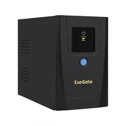Источник бесперебойного питания ExeGate SpecialPro UNB-650.LED.AVR.1SH.2C13.RJ.USB EX292768RUS Линейно-интерактивные, Напольный (Tower), 650 ВА, 360 Вт
