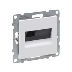 Сетевая розетка Legrand Информационная розетка одинарная, Suno, 721150, RJ45 Кат.5e UTP Белый