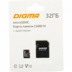 Флеш (Flash) карты Digma CARD10 DGFCA032A01 32 ГБ