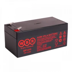 Сменные аккумуляторы АКБ для ИБП WBR GP1233 GP1233 WBR 12 В