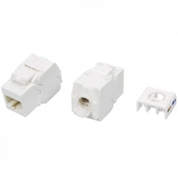 Модуль Hyperline Модуль Keystone Jack RJ-45(8P8C) категория 5e KJ8-8P8C-C5E-180-TLS-WH