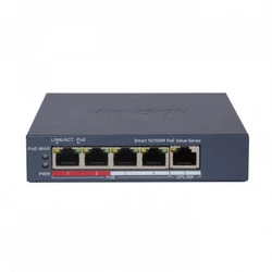 Коммутатор Hikvision DS-3E1105P-EI/M(V2) 100 Base-TX (100 мбит/с)