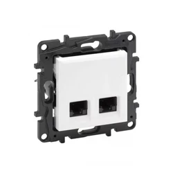 Сетевая розетка Legrand Niloe Step, 863164B, 2хRJ45 Кат.6e UTP Белый