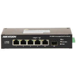 Коммутатор Hikvision DS-3T0306HP 100 Base-T (100 мбит/с), 1 SFP порт