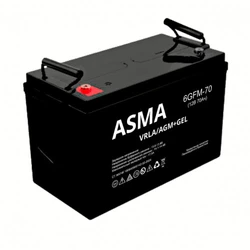 Сменные аккумуляторы АКБ для ИБП Asma 6GFM-70 GEL 12 В