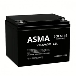 Сменные аккумуляторы АКБ для ИБП Asma 6GFM-45 GEL 12 В