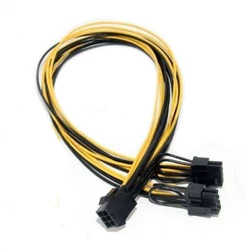 Кабель питания NO NAME 6Pin на 2х8Pin, 50см 0012869