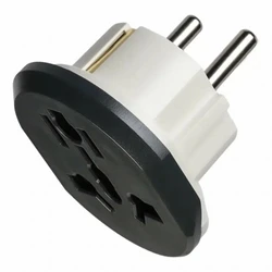 NO NAME Адаптер Евровилка 220V на тройной английский 220V (EV300) 0014182