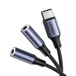 Кабель интерфейсный UGREEN AV144 30732 USB Type C - 2x MINI JACK 3.5