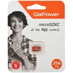 Флеш (Flash) карты GoPower 00-00025684 256 ГБ