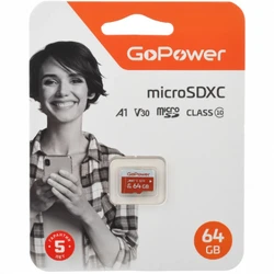 Флеш (Flash) карты GoPower 00-00025681 64 ГБ