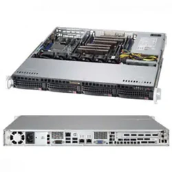 Сервер Supermicro CSE-813MFTQC-505CB/X11SCL-F 1U8132236-007 1U Rack, Xeon E-2236, 3400 МГц, 6, 12, 1 x 16 ГБ, LFF 3.5", 4, 2x 480 ГБ