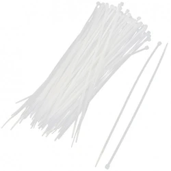 Инструмент для монтажа СКС WRline Стяжка-хомут 2,5х150мм кабельная нейлоновая 6,6 неразъемная цвет белый (100шт) WR-SHN-25-150W