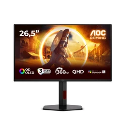 Монитор AOC Q27G4SDR 27 ", QD-OLED, Quad HD 2560x1440 (16:9), 360 Гц