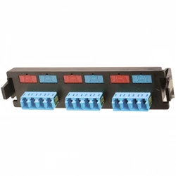 Оптический кросс Siemon Панель с 3 LC четверными адаптерами 12 волокон одномод. RIC-F-LCU12-01C-SALE