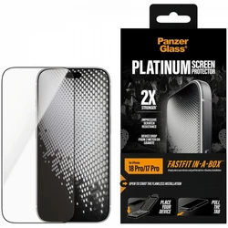 Аксессуары для смартфона PanzerGlass Защитное стекло iPhone 18 Pro / 17 Pro w. FASTFIT IN-A-BOX PG13804