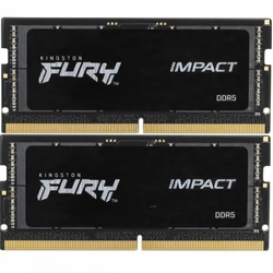 ОЗУ Kingston Fury Impact KF548S38IBK2-64 SO-DIMM, DDR5, 64 Гб, 4800 МГц