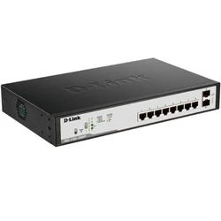 Коммутатор D-link DGS-1100-10MPP/C1A 32508 1000 Base-TX (1000 мбит/с), 2 SFP порта