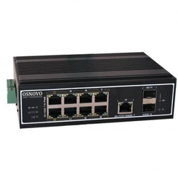Коммутатор OSNOVO SW-60812/I 100 Base-TX (100 мбит/с), 2 SFP порта