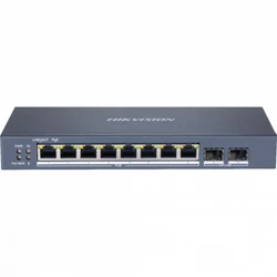 Коммутатор Hikvision DS-3E1510P-SI 1000 Base-TX (1000 мбит/с), 2 SFP порта