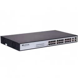 Коммутатор BDCOM S1226-24P 100 Base-TX (100 мбит/с), 2 SFP порта