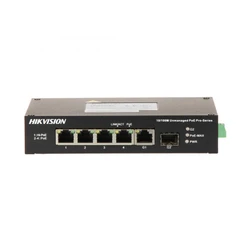Коммутатор Hikvision DS-3T0306HP DS-3T0306HP/No Power unit 100 Base-T (100 мбит/с), 1 SFP порт