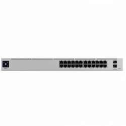 Коммутатор Ubiquiti USW-Pro-HD-24-PoE 2.5 GBase-T (2500 мбит/с), 2 SFP порта