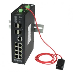 Коммутатор OSNOVO SW-80804/ILS(PORT 90W,300W) 1000 Base-TX (1000 мбит/с), 4 SFP порта